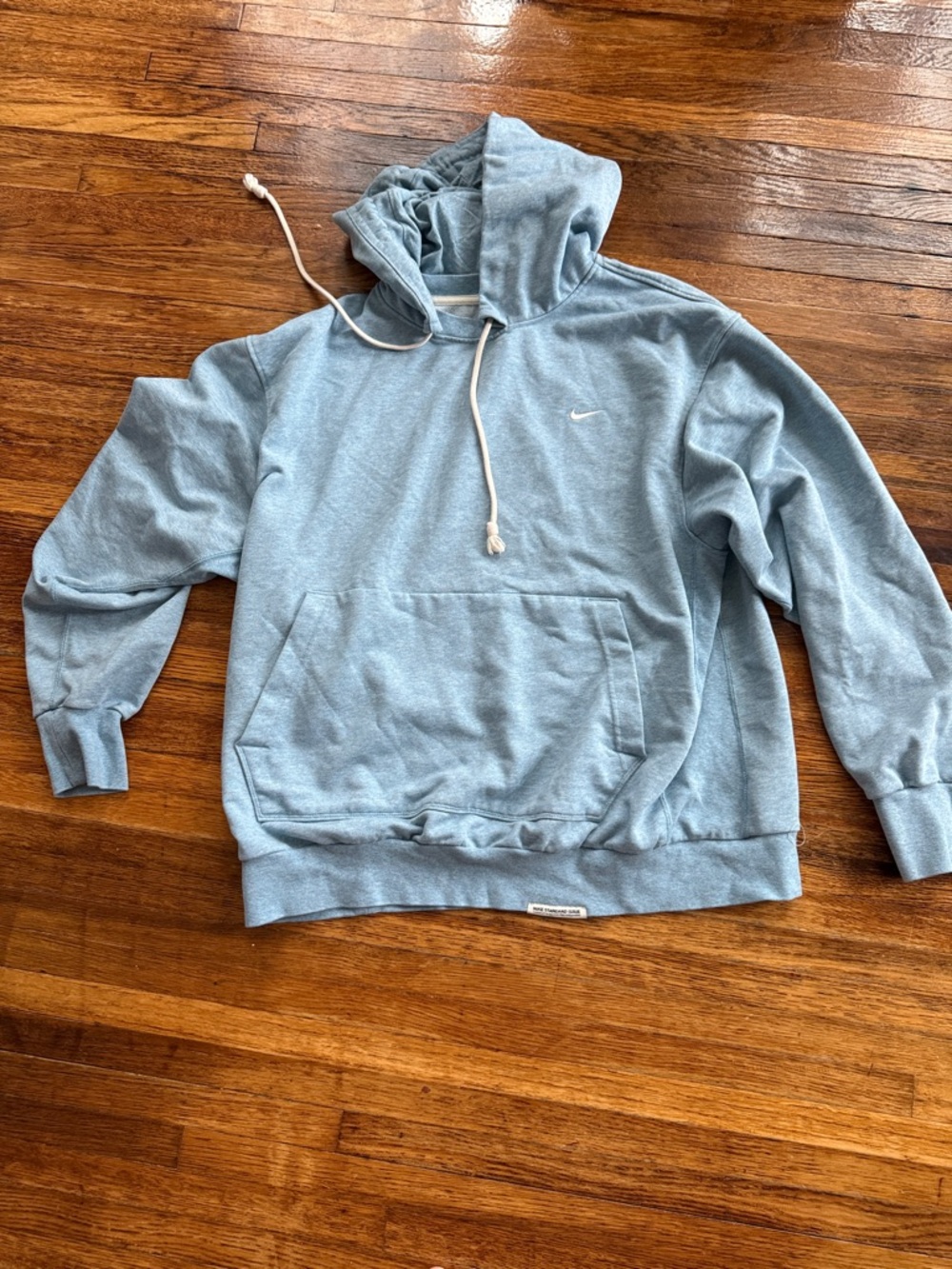 Nike Sky Blue Hoodie with Drawstring